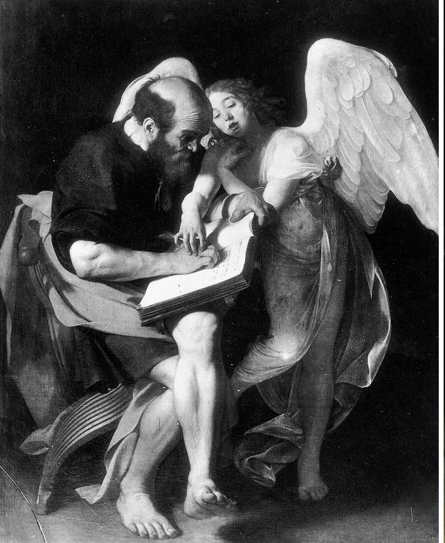 Prima versione San Matteo e l'angelo